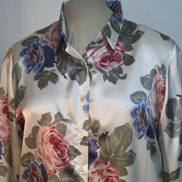 Ms RUSS Made in USA 18W Satin Blouse - Picture 3 of 8